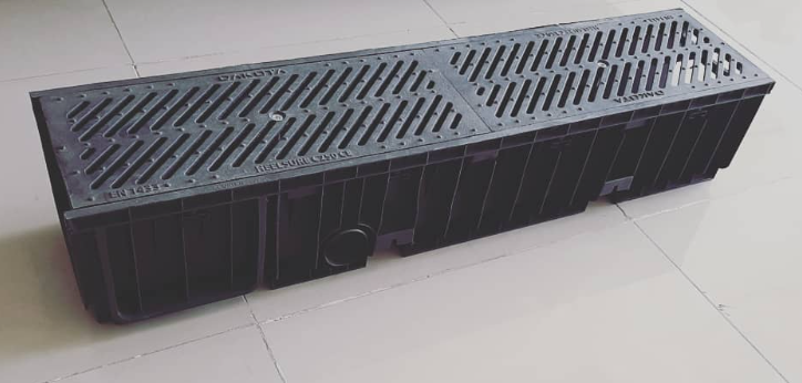 Square Drainage Inspection Grating Assembly Detail