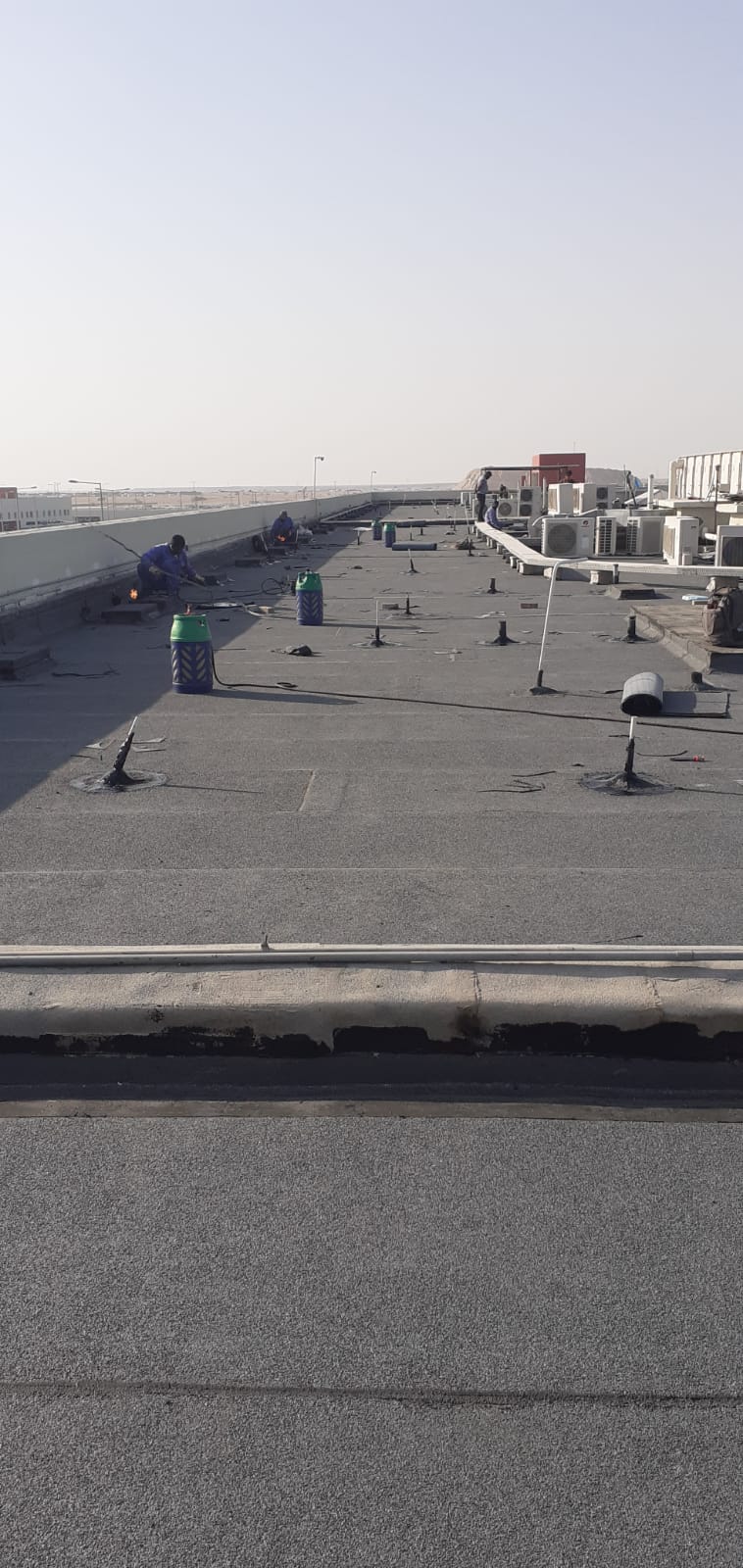Torch-Applied Bituminous Membrane Sheet Waterproofing Installation